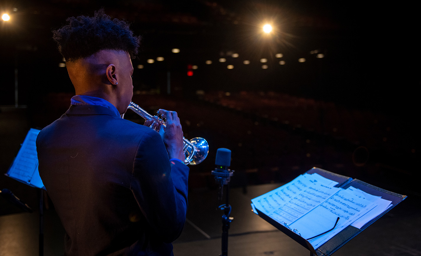 Trumpet Soloist on Stage