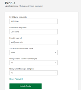 editing RegisterBlast profile